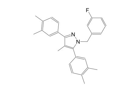 3,5-bis(3,4-dimethylphenyl)-1-(3-fluorobenzyl)-4-methyl-1H-pyrazole
