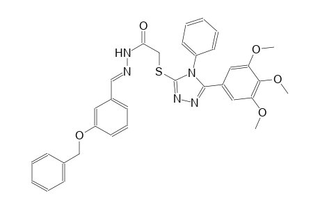 acetic acid, [[4-phenyl-5-(3,4,5-trimethoxyphenyl)-4H-1,2,4-triazol-3-yl]thio]-, 2-[(E)-[3-(phenylmethoxy)phenyl]methylidene]hydrazide