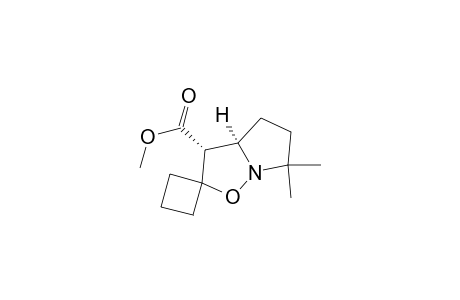 (3'R*,3a'R*)-3'-Carbomethoxy-hexahydro-6',6'-dimethylspiro[cyclobutane-1,2'(3'H)-pyrrolo[1,2-b]isoxazole]