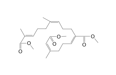 DIMETHYL-(2Z,6E,10Z,14E)-7-METHOXYCARBONYL-3,11,15-TRIMETHYLHEXADECA-2,6,10,14-TETRAENEDIOIC ACID