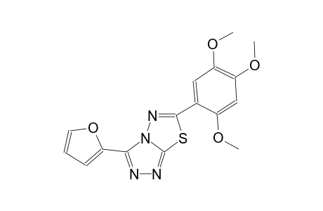 3-(2-furyl)-6-(2,4,5-trimethoxyphenyl)[1,2,4]triazolo[3,4-b][1,3,4]thiadiazole