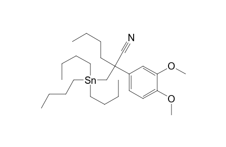 Benzeneacetonitrile, .alpha.-butyl-3,4-dimethoxy-.alpha.-[(tributylstannyl)methyl]-