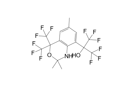 1,1,1,3,3,3-hexafluoro-2-[2,2,6-trimethyl-4,4-bis(trifluoromethyl)-1H-3,1-benzoxazin-8-yl]-2-propanol