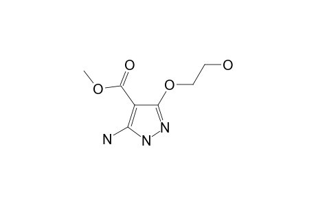 methyl 3-amino-5-(2-hydroxyethoxy)-2H-pyrazole-4-carboxylate