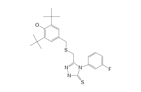 3-[(3,5-DI-TERT.-BUTYL-4-HYDROXYBENZYLTHIO)-METHYL]-4-(3-FLUOROPHENYL)-1H-1,2,4-TRIAZOLE-5-(4H)-THIONE