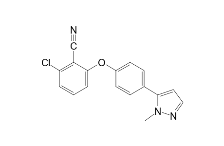 2-chloro-6-[p-(1-methylpyrazol-5-yl)phenoxy]benzonitrile