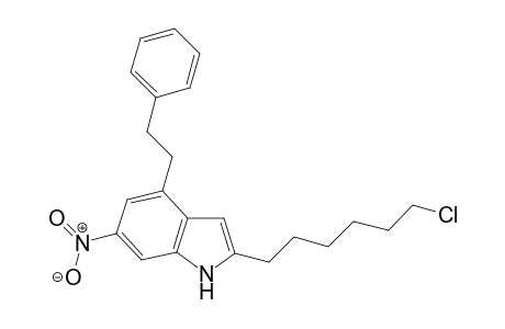 2-(6-Chlorohexyl)-6-nitro-4-phenethyl-1H-indole