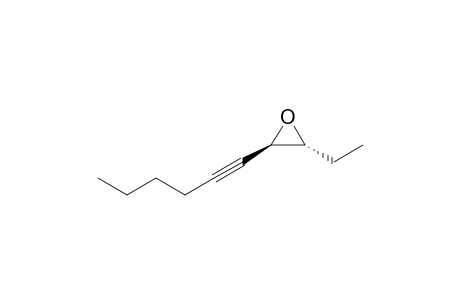 Oxirane, 2-ethyl-3-(1-hexynyl)-, trans-