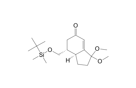 4-(((tert-Butyldimethylsilyl)oxy)methyl)-1,1-dimethoxy-3a.alpha.,4.alpha.-dihydro-5H-indan-6-one
