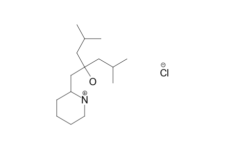 alpha,alpha-DIISOBUTYL-2-PIPERIDINEETHANOL, HYDROCHLORIDE