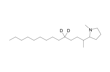 5,5-Dideutero-2-tetradecyl N-methylpyrrolidine (partial dissociation)