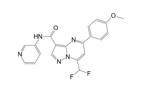 7-(difluoromethyl)-5-(4-methoxyphenyl)-N-(3-pyridinyl)pyrazolo[1,5-a]pyrimidine-3-carboxamide