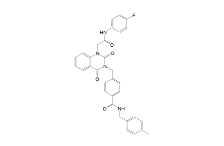 4-[(1-[2-(4-fluoroanilino)-2-oxoethyl]-2,4-dioxo-1,4-dihydro-3(2H)-quinazolinyl)methyl]-N-(4-methylbenzyl)benzamide