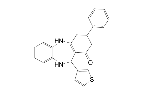 9-Phenyl-6-(3-thienyl)-5,6,8,9,10,11-hexahydrobenzo[b][1,4]benzodiazepin-7-one
