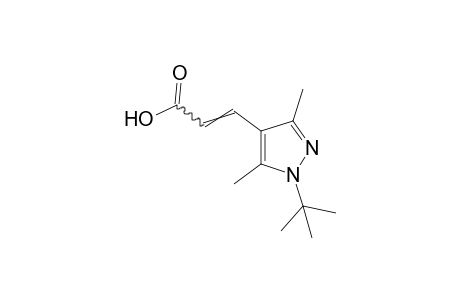 1-tert-butyl-3,5-dimethylpyrazole-4-acrylic acid