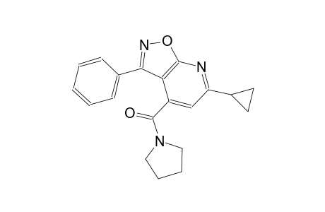 isoxazolo[5,4-b]pyridine, 6-cyclopropyl-3-phenyl-4-(1-pyrrolidinylcarbonyl)-