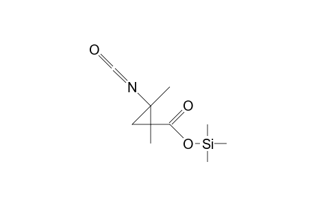 1,2-Dimethyl-2-isocyanato-cyclopropanecarboxylic acid, trimethylsilyl ester