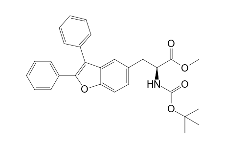 (S)-methyl 2-((tert-butoxycarbonyl)amino)-3-(2,3-diphenylbenzofuran-5-yl)propanoate
