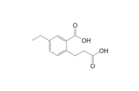 2-(2-carboxyethyl)-5-ethyl-benzoic acid