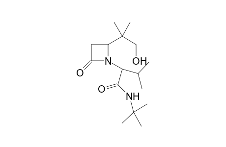 4-(1-Hydroxy-2-methylpropyl)1-[(N-tert-butylcarbamoyo)(isopropyl)methyl]-2-azetidinone