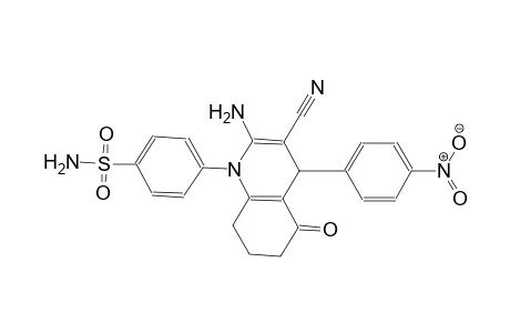 4-(2-amino-3-cyano-4-(4-nitrophenyl)-5-oxo-5,6,7,8-tetrahydro-1(4H)-quinolinyl)benzenesulfonamide