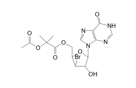 9-[5-O-(2-Acetoxyisobutyryl)-3-deoxy-3-bromo]inosine