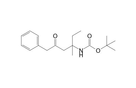 1-Benzyl-3-(tert-butoxycarbonylamino)-3-methylpentanal
