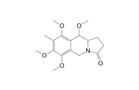 6,7,9,10-Tetramethoxy-8-methyl-1,2,3,5,10,10a-hexahydrobenz[f]indolizine-3-one