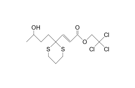 -(E)-7-Hydroxy-4,4-(trimethylenedithio)-2-octenoic acid, 2,2,2-trichloroethyl ester