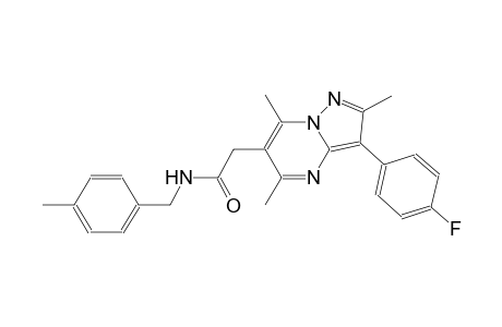 pyrazolo[1,5-a]pyrimidine-6-acetamide, 3-(4-fluorophenyl)-2,5,7-trimethyl-N-[(4-methylphenyl)methyl]-