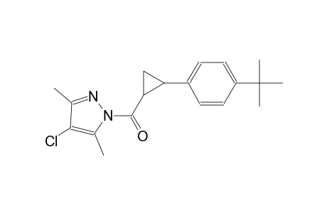1-{[2-(4-tert-butylphenyl)cyclopropyl]carbonyl}-4-chloro-3,5-dimethyl-1H-pyrazole