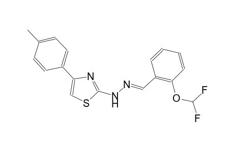 2-(difluoromethoxy)benzaldehyde [4-(4-methylphenyl)-1,3-thiazol-2-yl]hydrazone