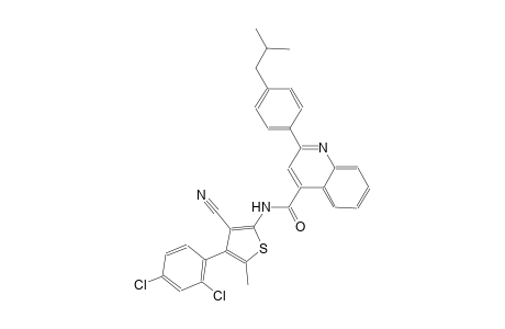 N-[3-cyano-4-(2,4-dichlorophenyl)-5-methyl-2-thienyl]-2-(4-isobutylphenyl)-4-quinolinecarboxamide