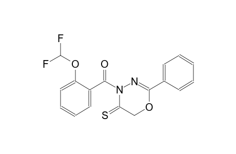 4-[2-(difluoromethoxy)benzoyl]-2-phenyl-4H-1,3,4-oxadiazine-5(6H)-thione