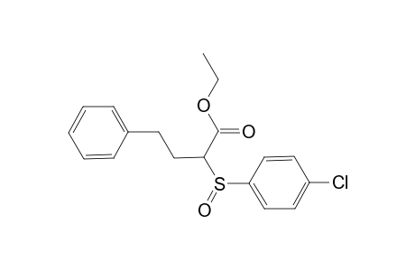 Ethyl 2-(p-chlorophenylsulfinyl)-4-phenybutanoate