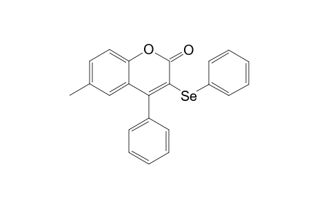 6-Methyl-4-phenyl-3-(phenylselanyl)-2H-chromen-2-one