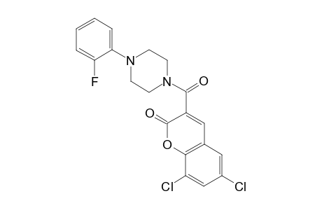 6,8-Dichloro-3-[4-(2-fluoro-phenyl)-piperazine-1-carbonyl]-chromen-2-one