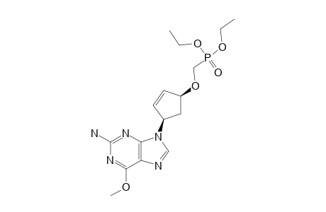 (1'R,4'S)-2-AMINO-9-[4'-(DIETHOXYPHOSPHORYLMETHOXY)-CYCLOPENT-2'-ENYL]-6-METHOXYPURINE