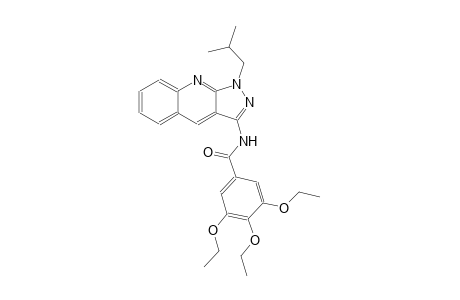 3,4,5-triethoxy-N-(1-isobutyl-1H-pyrazolo[3,4-b]quinolin-3-yl)benzamide