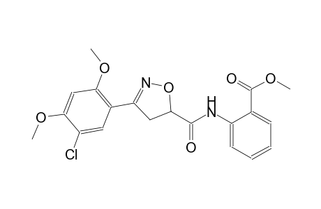 benzoic acid, 2-[[[3-(5-chloro-2,4-dimethoxyphenyl)-4,5-dihydro-5-isoxazolyl]carbonyl]amino]-, methyl ester