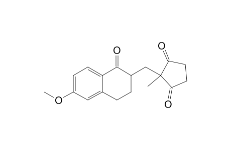 6-Methoxy-2-[(1'-methyl-2',5'-dioxocyclopentyl)methyl]-3,4-dihydronaphthalen-1(2H)-one