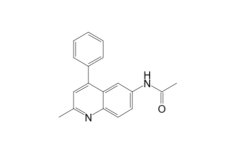 2-Methyl-4-phenyl-6-(acetylamino)quinoline