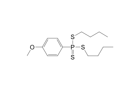 Phosphonotrithioic acid, (4-methoxyphenyl)-, dibutyl ester