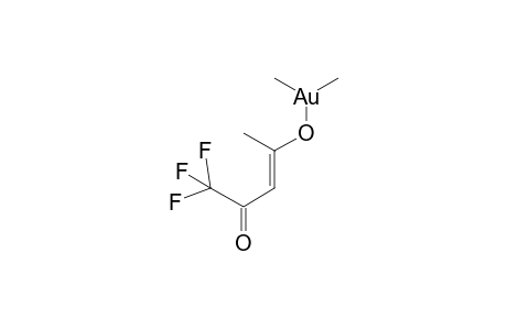 Gold, dimethyl(1,1,1-trifluoro-2,4-pentanedionato-O,O')-, (SP-4-3)-