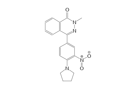 2-methyl-4-[3-nitro-4-(1-pyrrolidinyl)phenyl]-1(2H)-phthalazinone