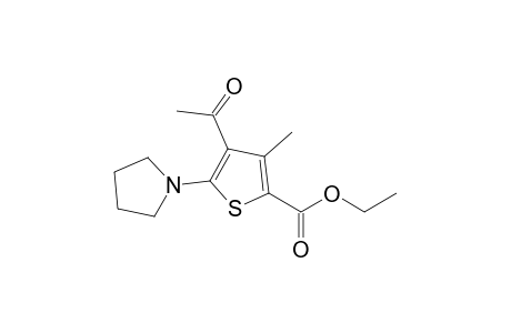 Ethyl 4-acetyl-3-methyl-5-(1-pyrrolidinyl)-2-thiophenecarboxylate