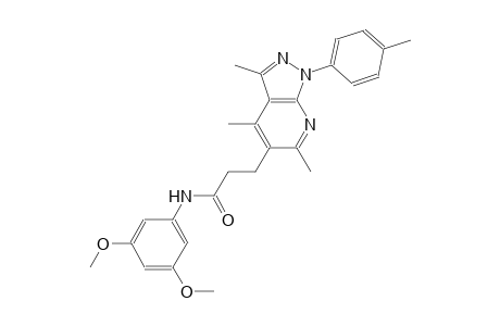 1H-pyrazolo[3,4-b]pyridine-5-propanamide, N-(3,5-dimethoxyphenyl)-3,4,6-trimethyl-1-(4-methylphenyl)-