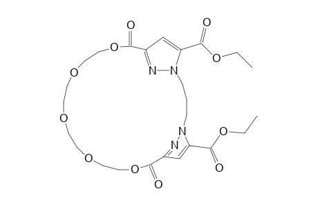 19,25-Bis(ethoxycarbonyl)-3,6,9,12,15-pentaoxa-20,24,27,28-tetrazatricyclo[22.2.1.1(17,20)]octacosa-1(27),17(28),18,25-tetraen-2,16-dione