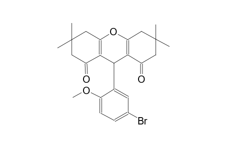 1H-xanthene-1,8(2H)-dione, 9-(5-bromo-2-methoxyphenyl)-3,4,5,6,7,9-hexahydro-3,3,6,6-tetramethyl-