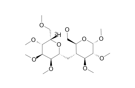 METHYL-2,3,4,6-TETRA-O-METHYL-BETA-L-[5'-(2)H]-GULOPYRANOSYL-(1->4A)-2,3-DI-O-METHYL-4A-CARBA-ALPHA-D-GLUCOPYRANOSIDE